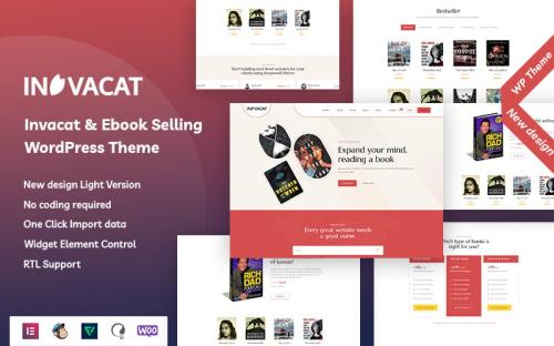 Invacat - Ebook Selling WordPress Theme theme free